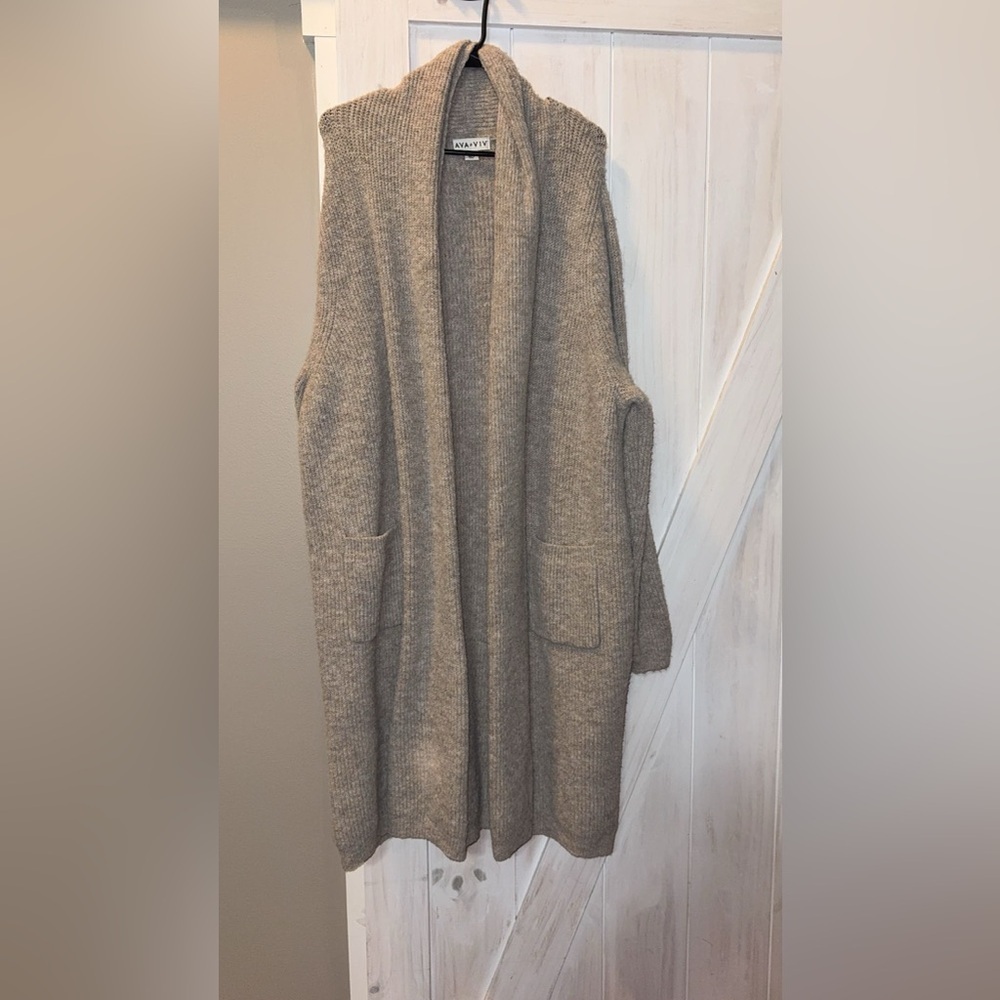 Ava & Viv Gray Women's Cardigan